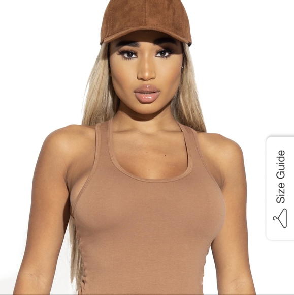 Matte Collection - Cinnamon RacerBack Bodysuit - Picture 1 of 5
